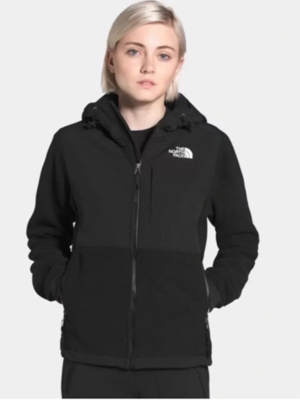The North Face Denali Hoodie Women's M Black Fleece Full Zip Hooded Jacket